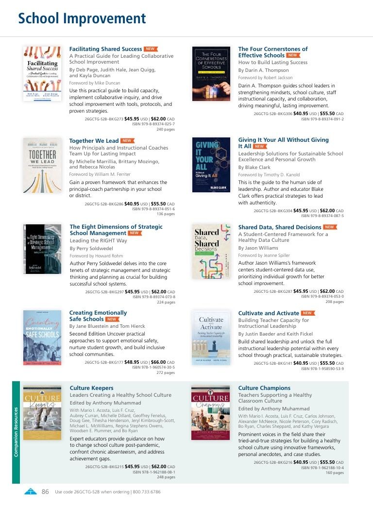Solution Tree Education Resources Catalog Weekly Ad January 1 - December 31, 2026