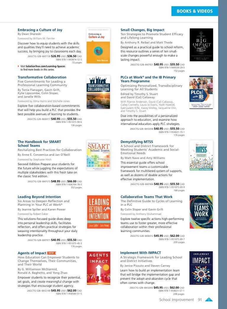 Solution Tree Education Resources Catalog Weekly Ad January 1 - December 31, 2026