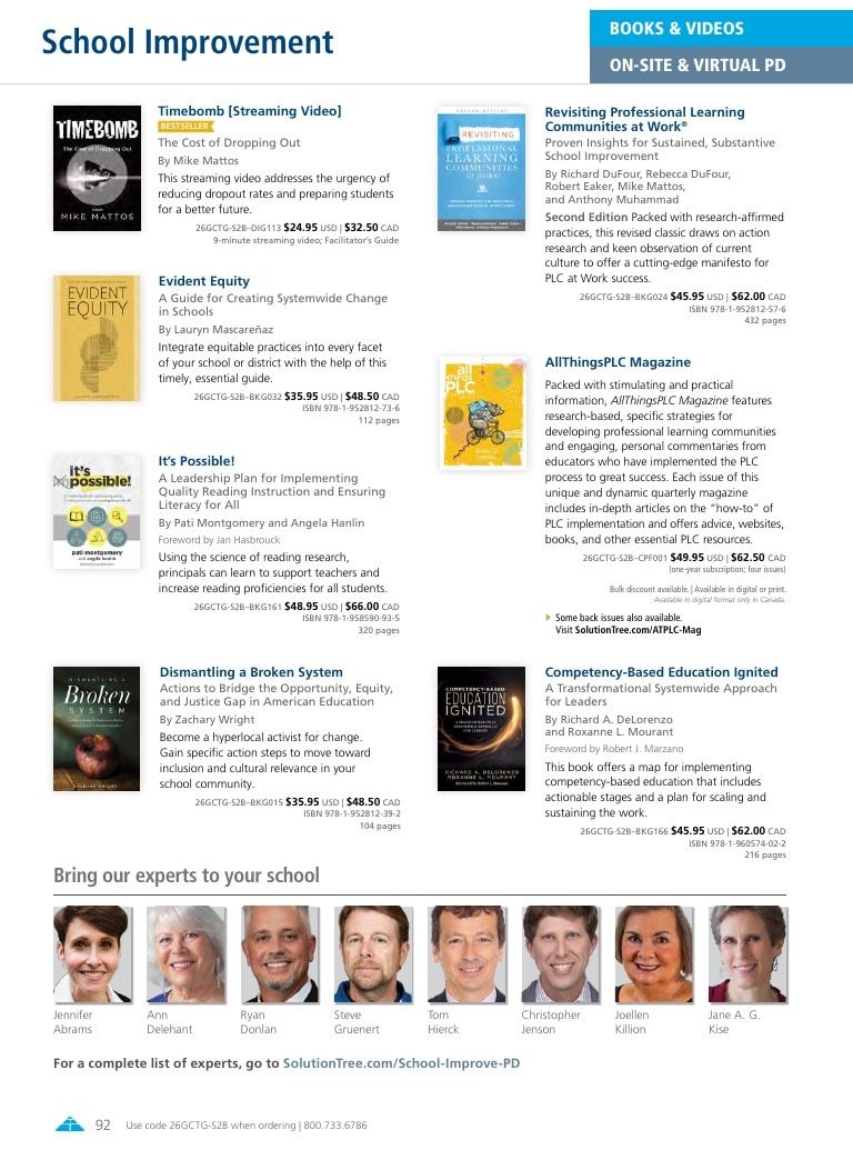 Solution Tree Education Resources Catalog Weekly Ad January 1 - December 31, 2026