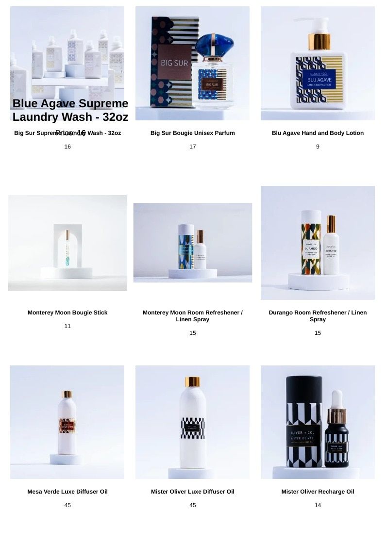 Southern Brand Partners Oliver and Co Products Catalog Weekly Ad January 1 - December 31, 2026