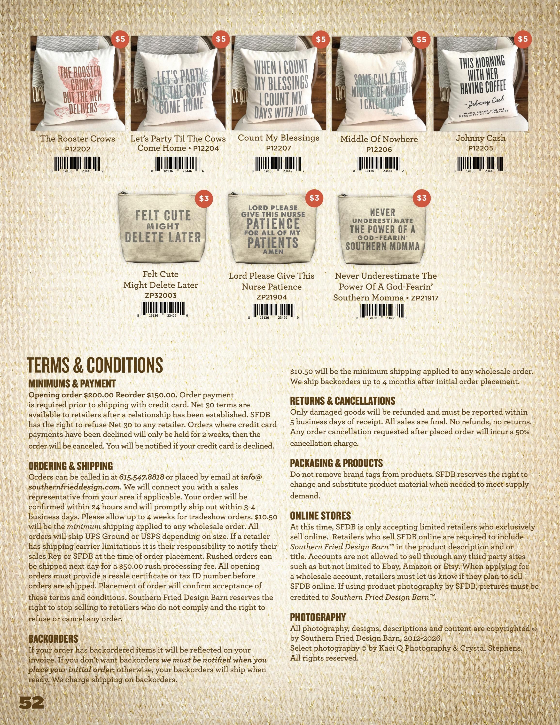 Southern Fried Design Barn Fall Collegiate Gifts Catalog Weekly Ad January 1 - December 31, 2026