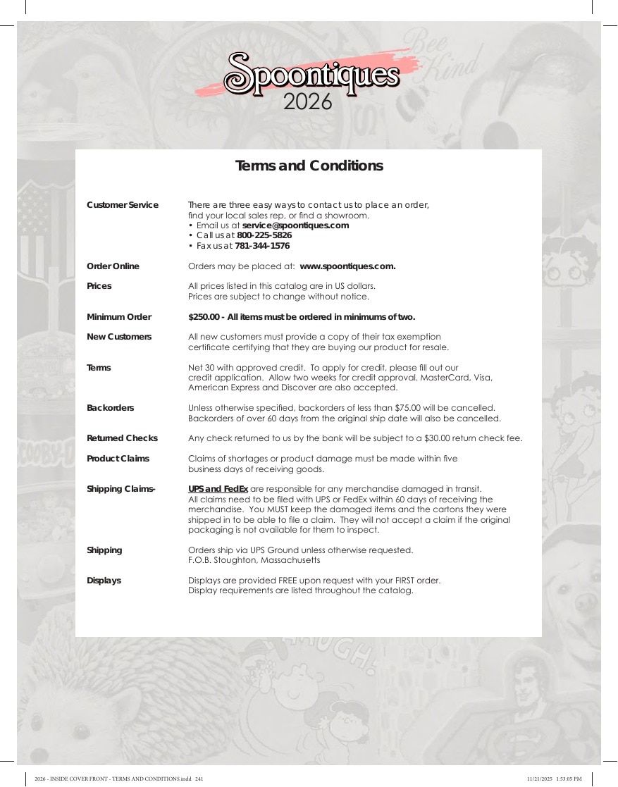 Spoontiques Gifts and Accessories Catalog Weekly Ad January 1 - December 31, 2026