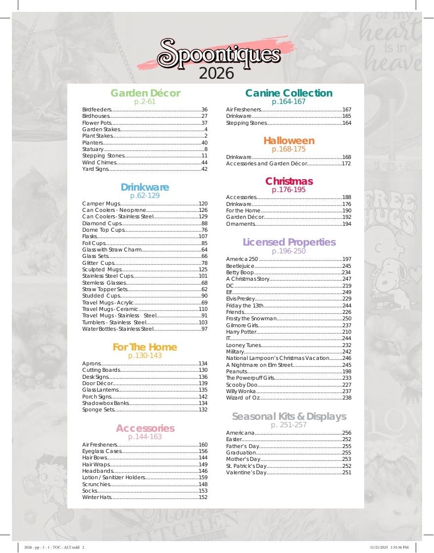 Spoontiques Gifts and Accessories Catalog Weekly Ad January 1 - December 31, 2026