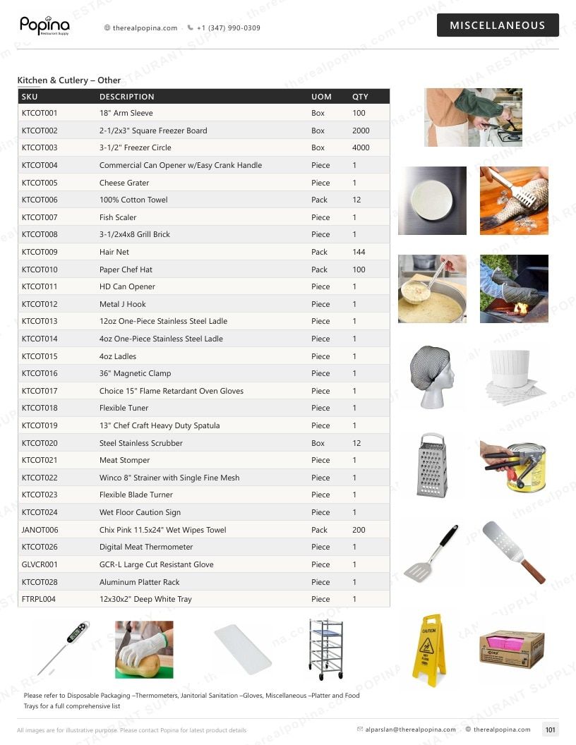 Popina Restaurant Supply Restaurant Supply Catalog Weekly Ad January 1 - December 31, 2026