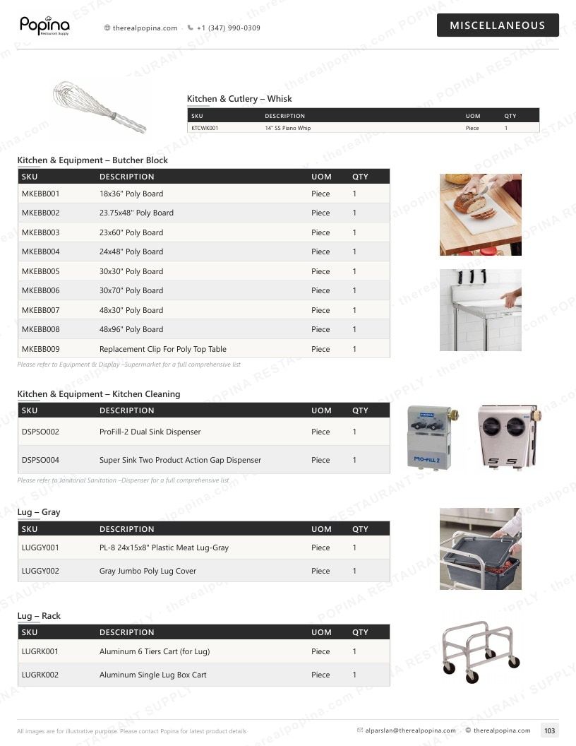 Popina Restaurant Supply Restaurant Supply Catalog Weekly Ad January 1 - December 31, 2026