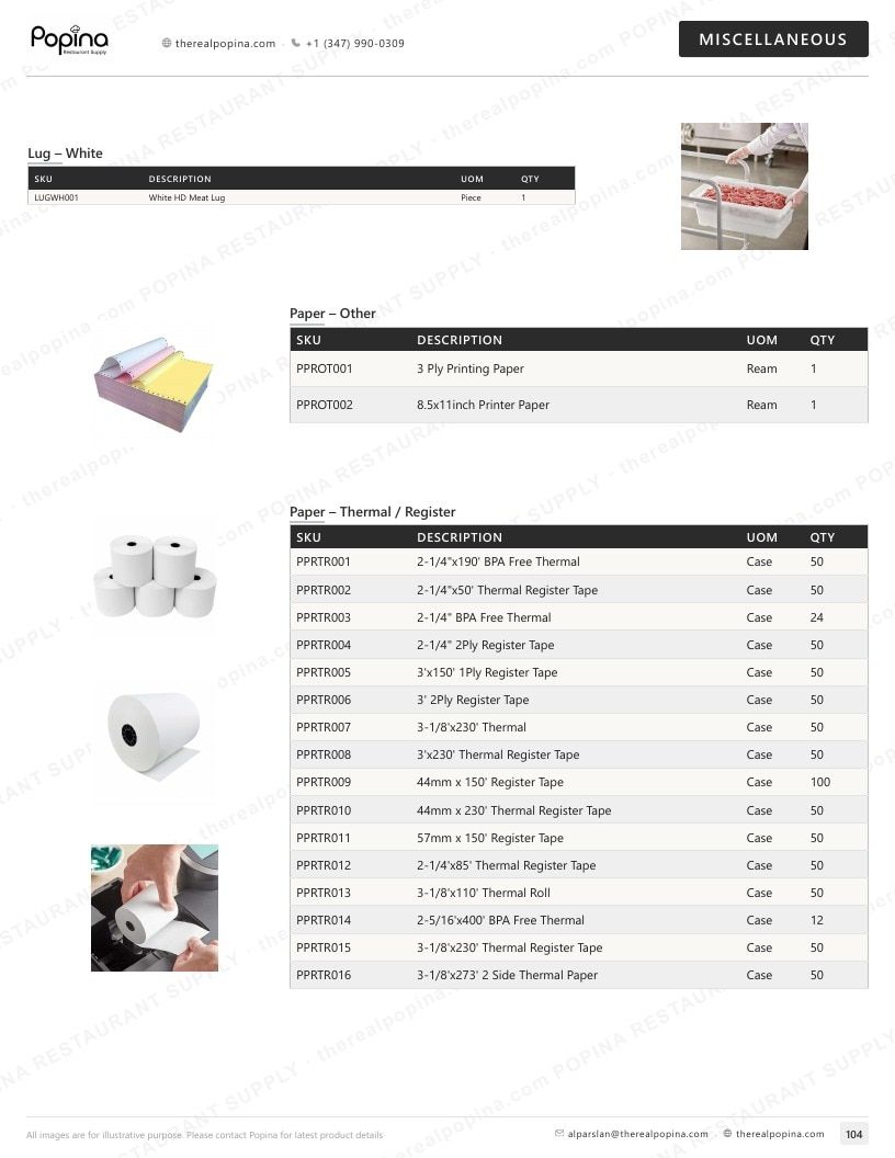 Popina Restaurant Supply Restaurant Supply Catalog Weekly Ad January 1 - December 31, 2026
