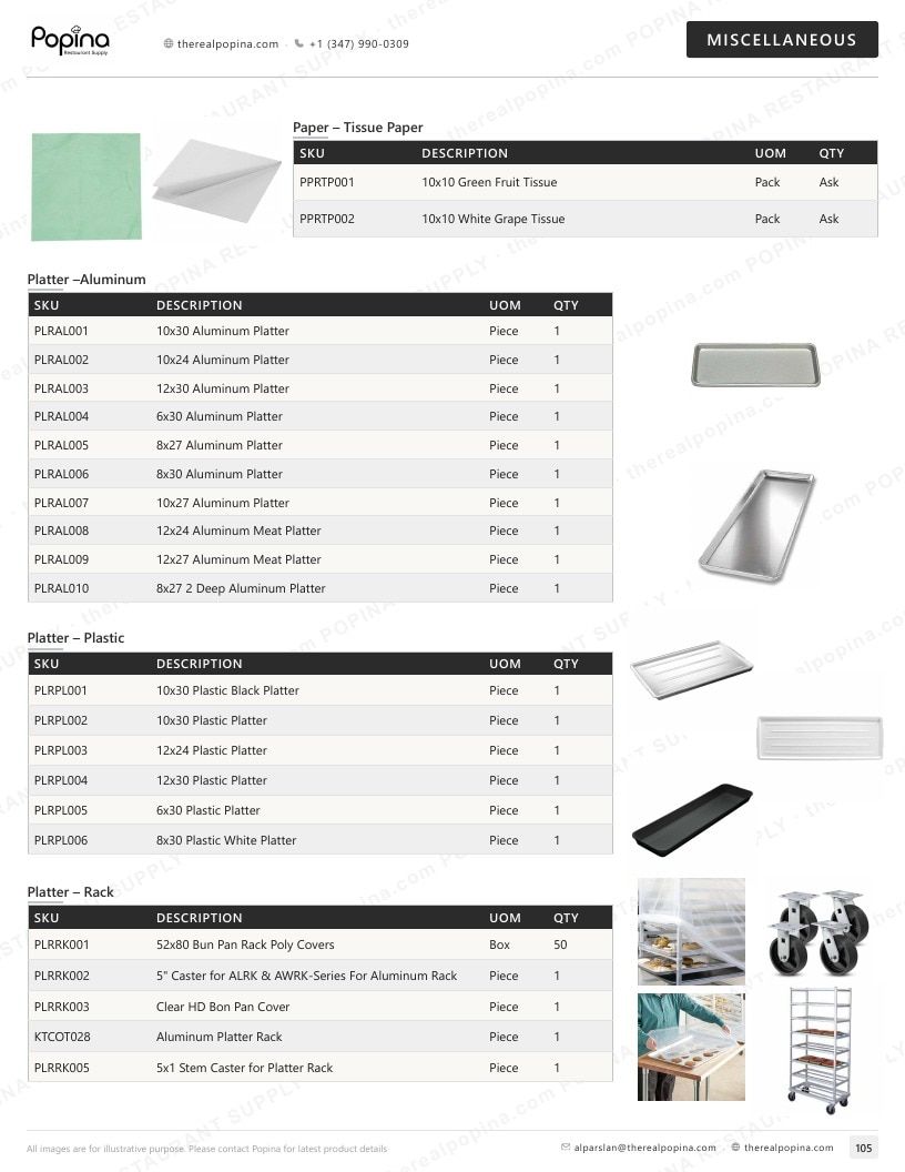 Popina Restaurant Supply Restaurant Supply Catalog Weekly Ad January 1 - December 31, 2026