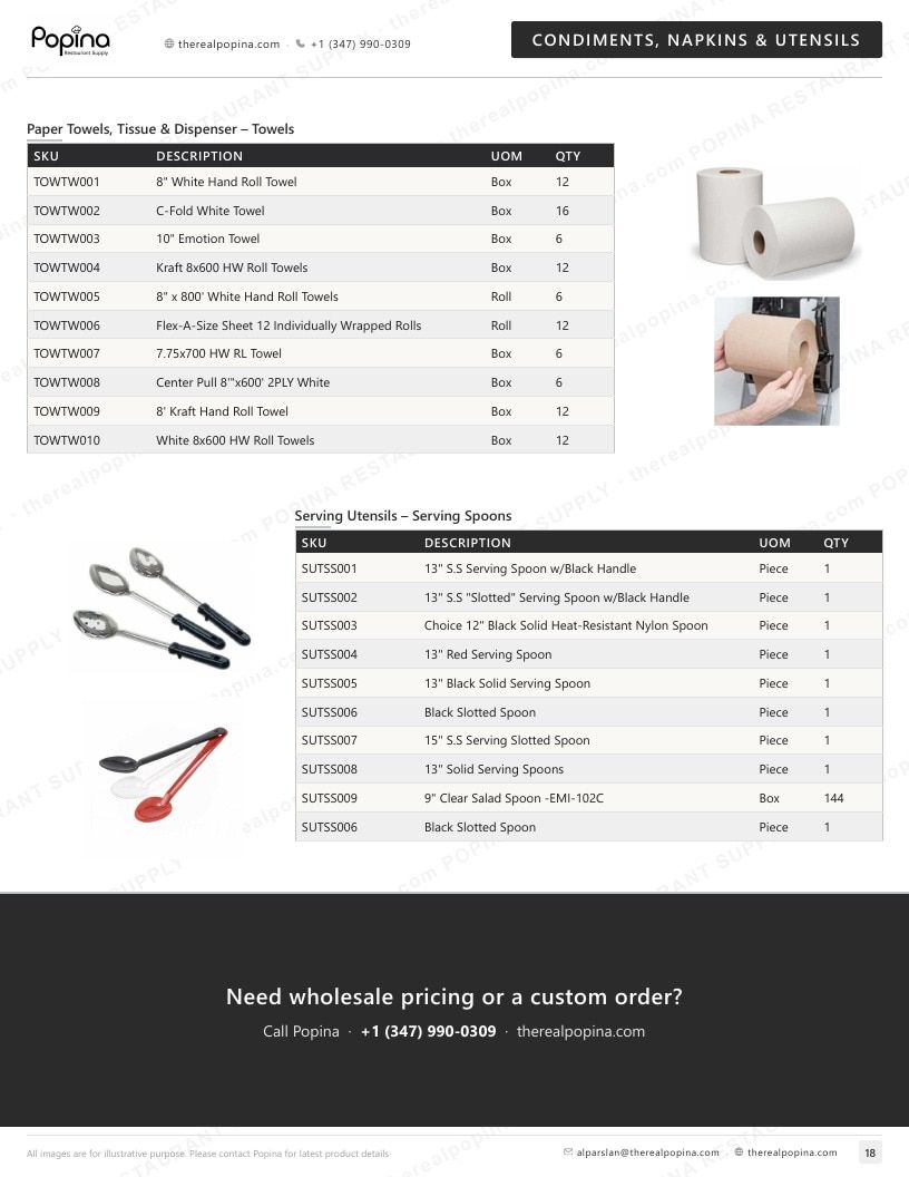 Popina Restaurant Supply Restaurant Supply Catalog Weekly Ad January 1 - December 31, 2026