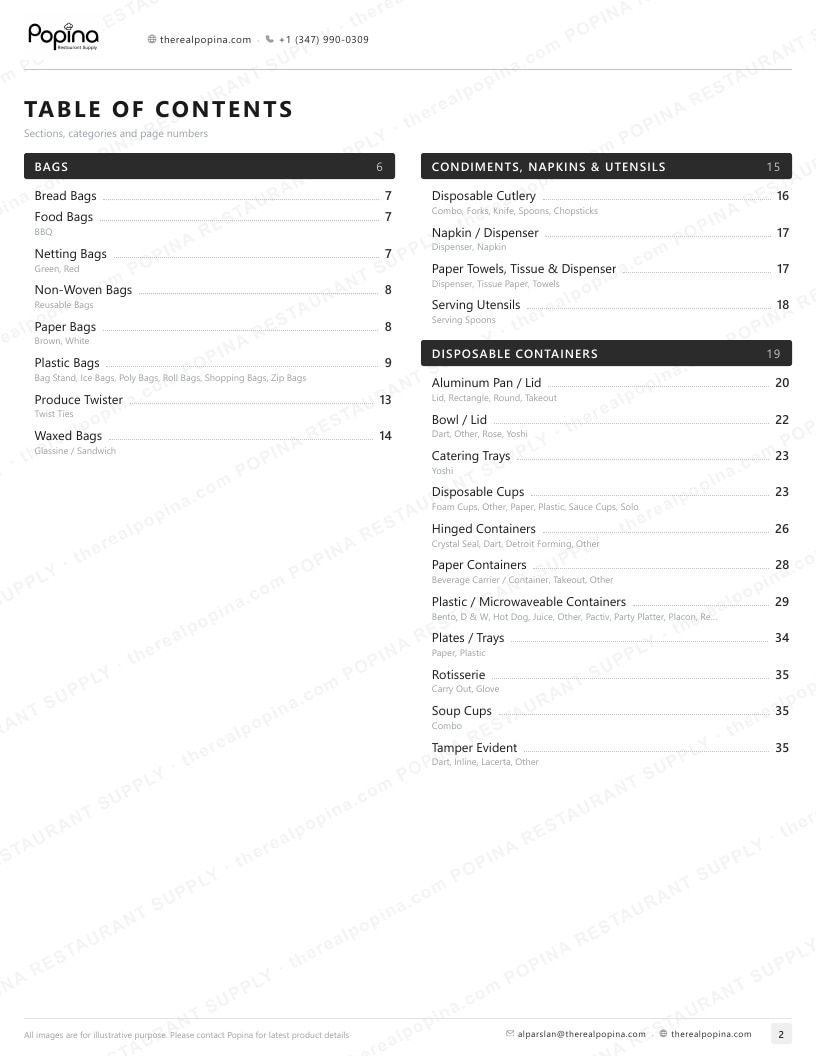 Popina Restaurant Supply Restaurant Supply Catalog Weekly Ad January 1 - December 31, 2026