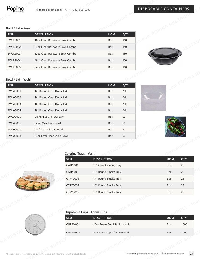 Popina Restaurant Supply Restaurant Supply Catalog Weekly Ad January 1 - December 31, 2026