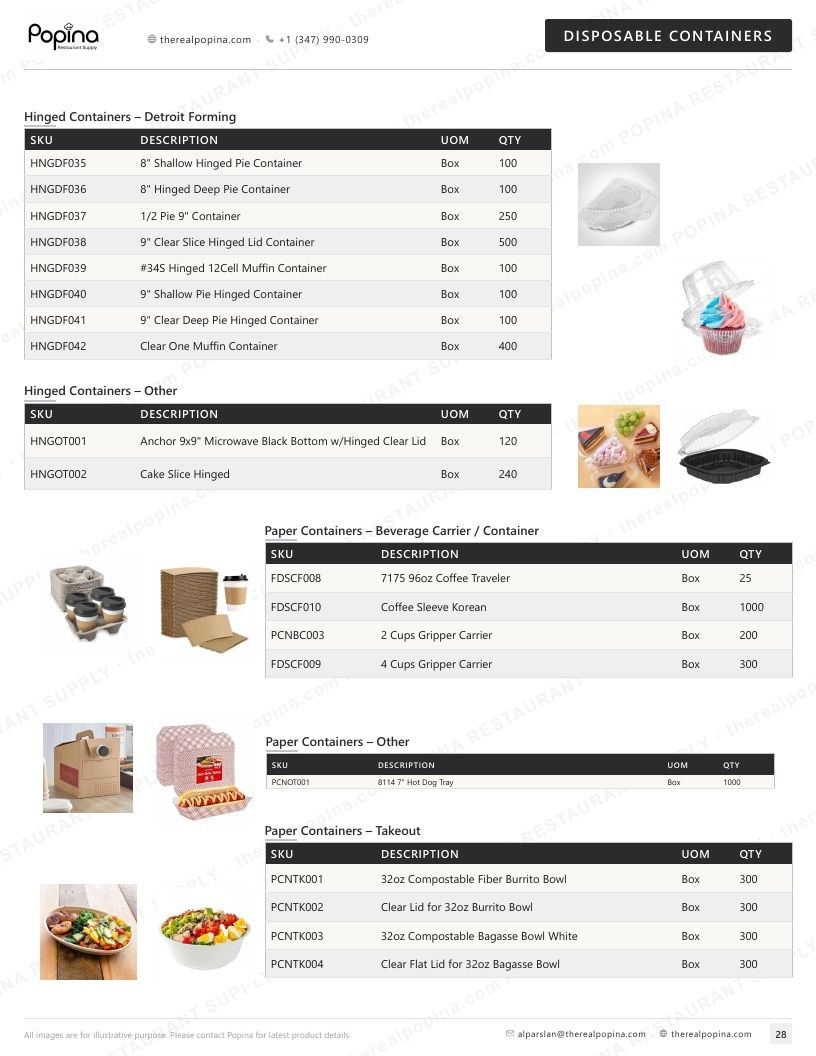 Popina Restaurant Supply Restaurant Supply Catalog Weekly Ad January 1 - December 31, 2026