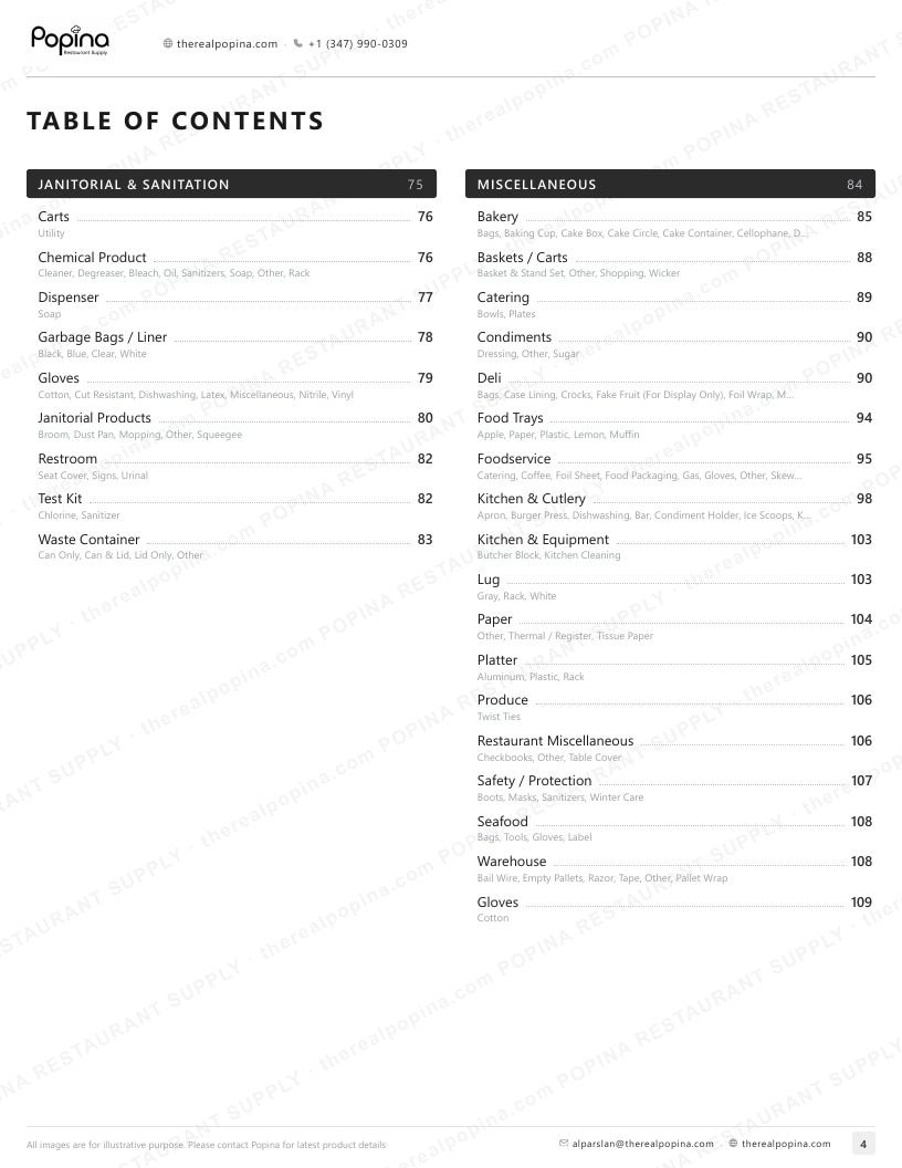 Popina Restaurant Supply Restaurant Supply Catalog Weekly Ad January 1 - December 31, 2026