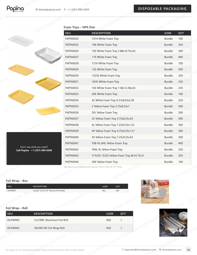Popina Restaurant Supply Restaurant Supply Catalog Weekly Ad January 1 - December 31, 2026