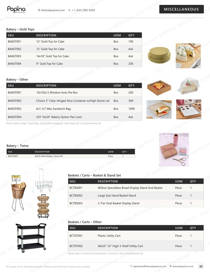 Popina Restaurant Supply Restaurant Supply Catalog Weekly Ad January 1 - December 31, 2026