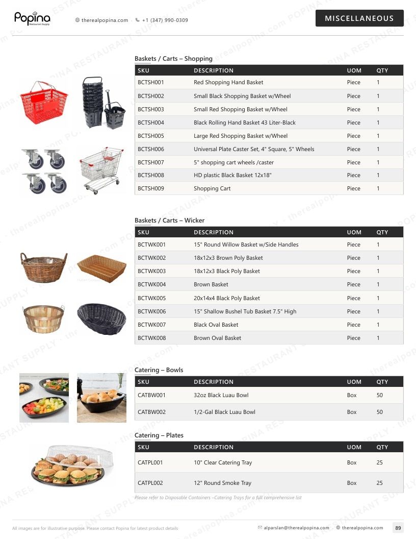 Popina Restaurant Supply Restaurant Supply Catalog Weekly Ad January 1 - December 31, 2026