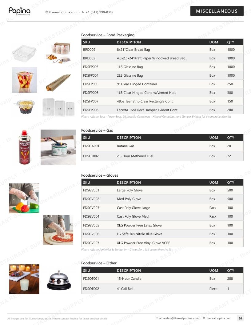 Popina Restaurant Supply Restaurant Supply Catalog Weekly Ad January 1 - December 31, 2026