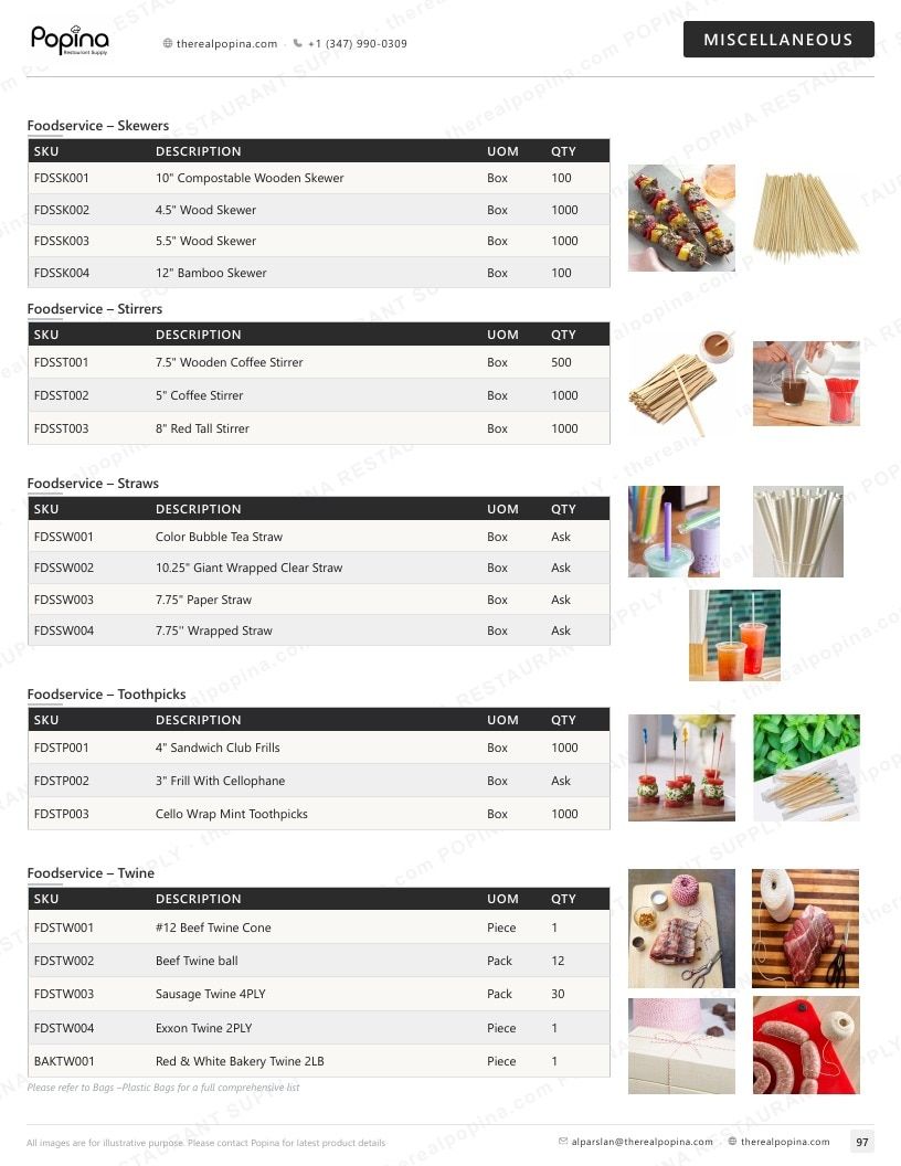 Popina Restaurant Supply Restaurant Supply Catalog Weekly Ad January 1 - December 31, 2026