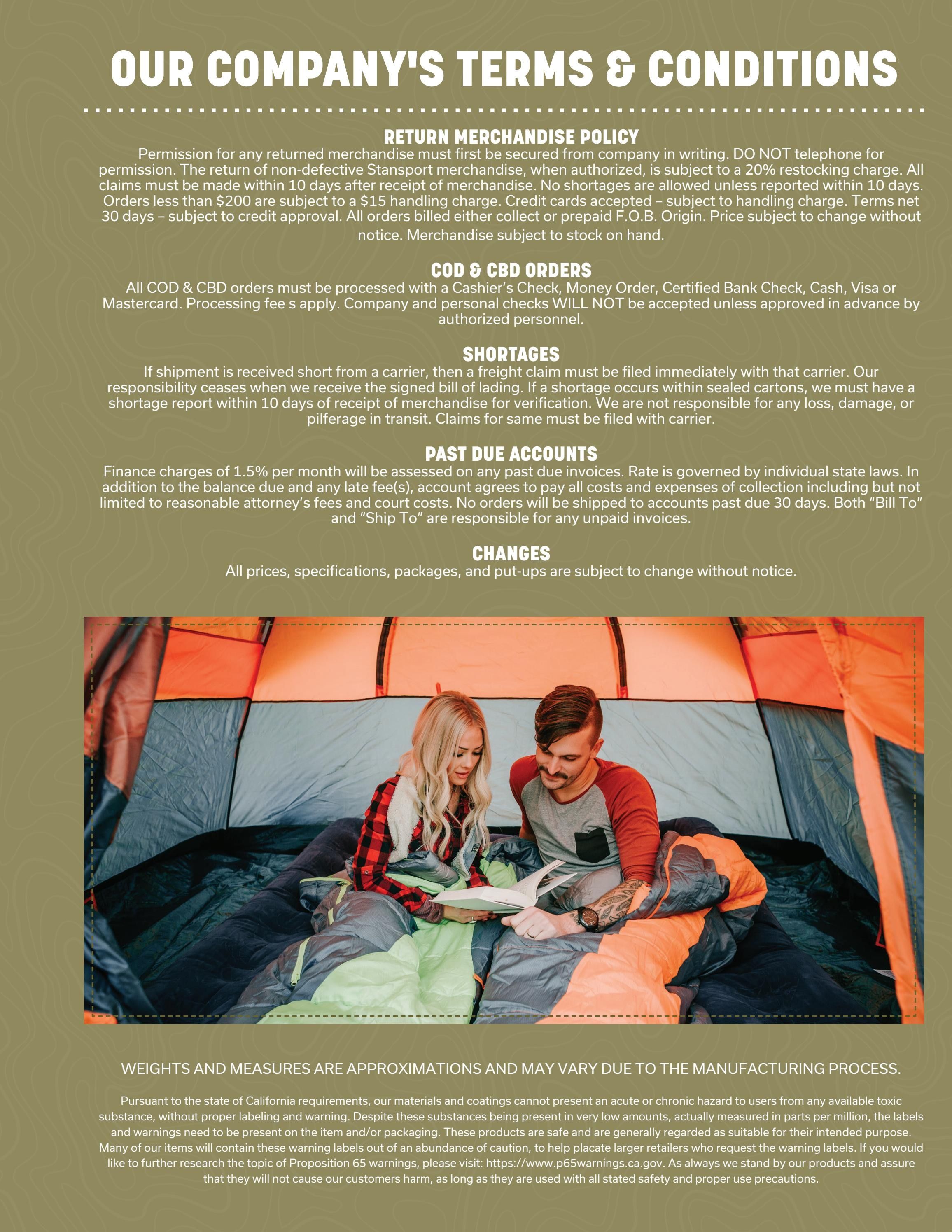 Stansport Camping Products Catalog Weekly Ad January 1 - December 31, 2026