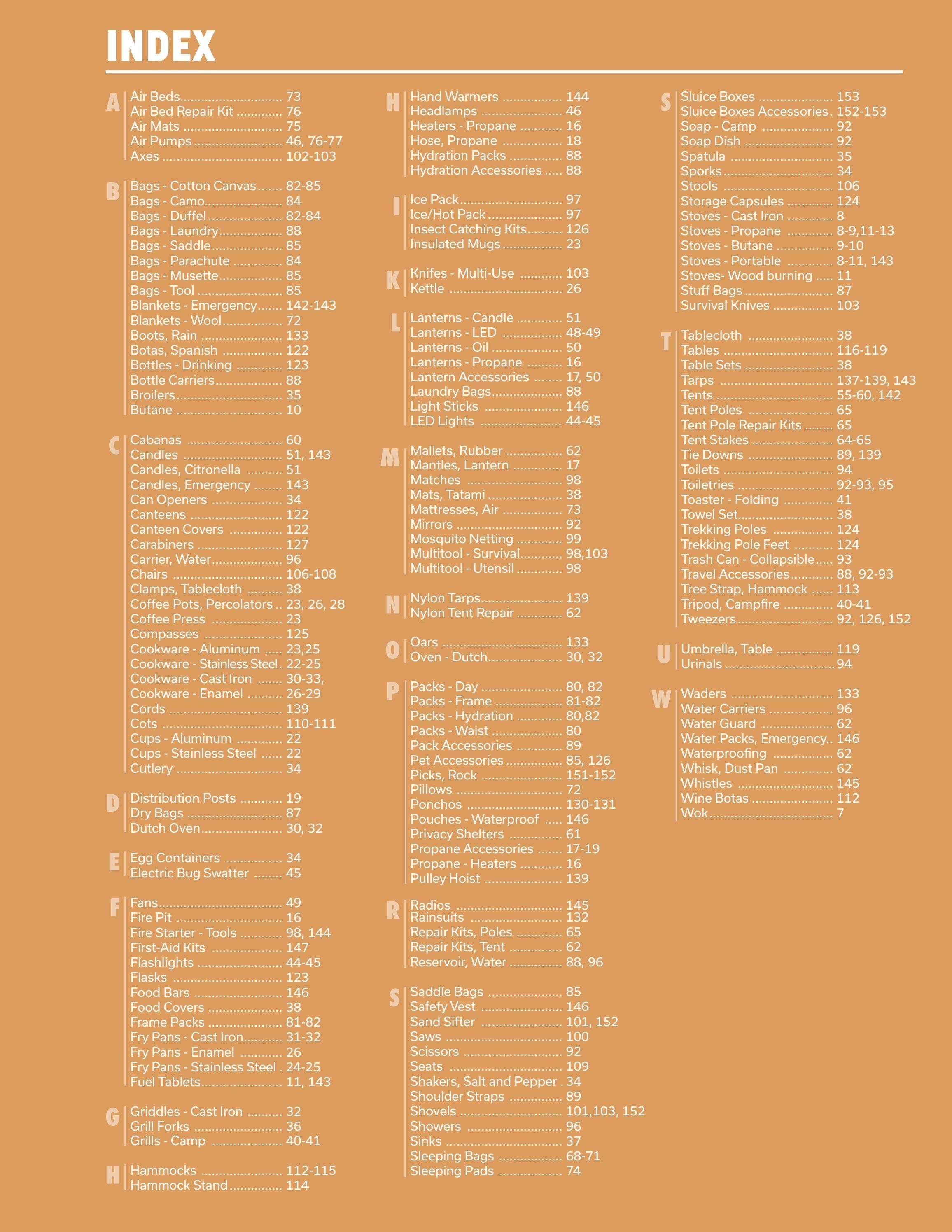 Stansport Camping Products Catalog Weekly Ad January 1 - December 31, 2026