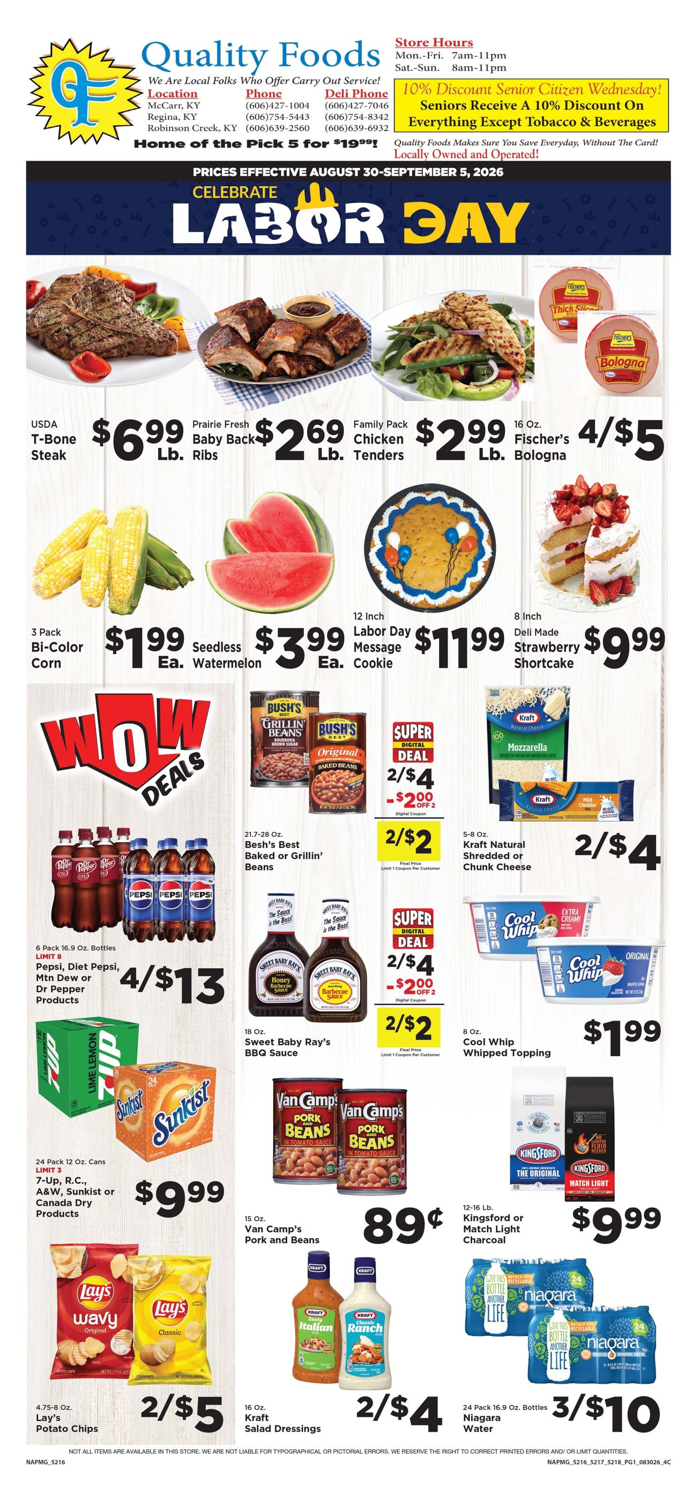 Quality Foods - Buskirk Celebrate Labor Day Weekly Ad August 30 - September 5, 2026