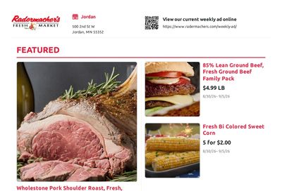 Radermacher's Fresh Market Weekly Ad August 30 - September 5, 2026