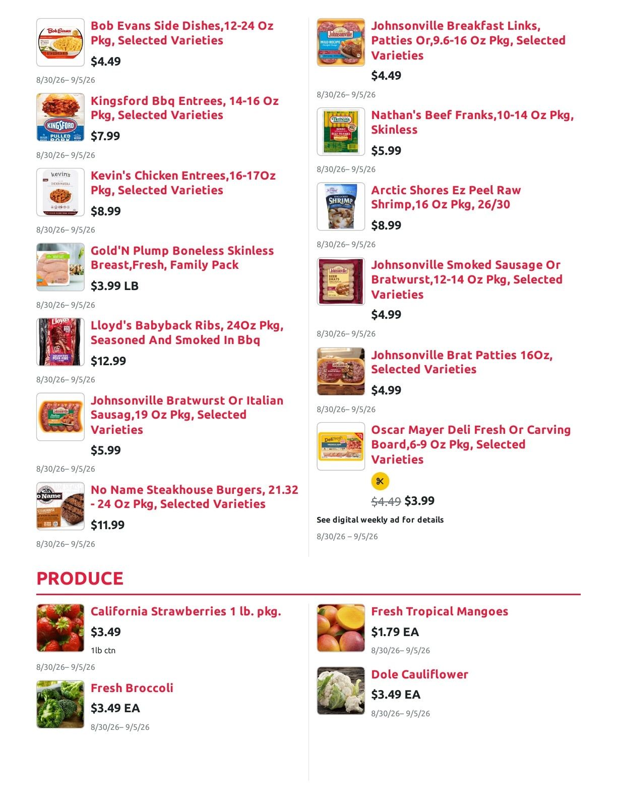 Radermacher's Fresh Market Weekly Ad August 30 - September 5, 2026