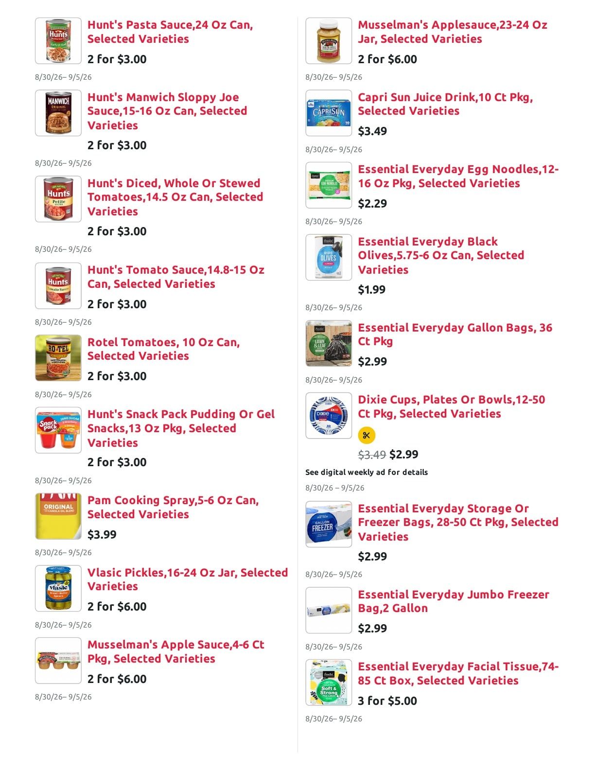 Radermacher's Fresh Market Weekly Ad August 30 - September 5, 2026