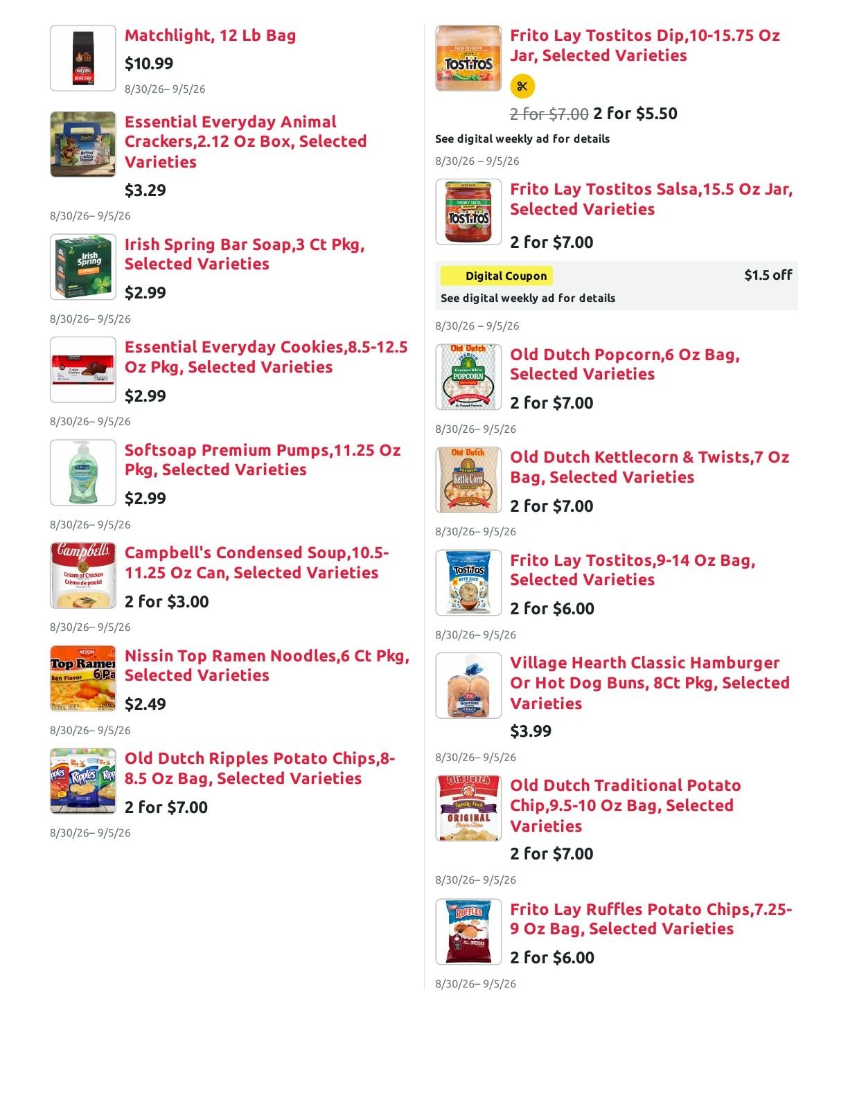 Radermacher's Fresh Market Weekly Ad August 30 - September 5, 2026