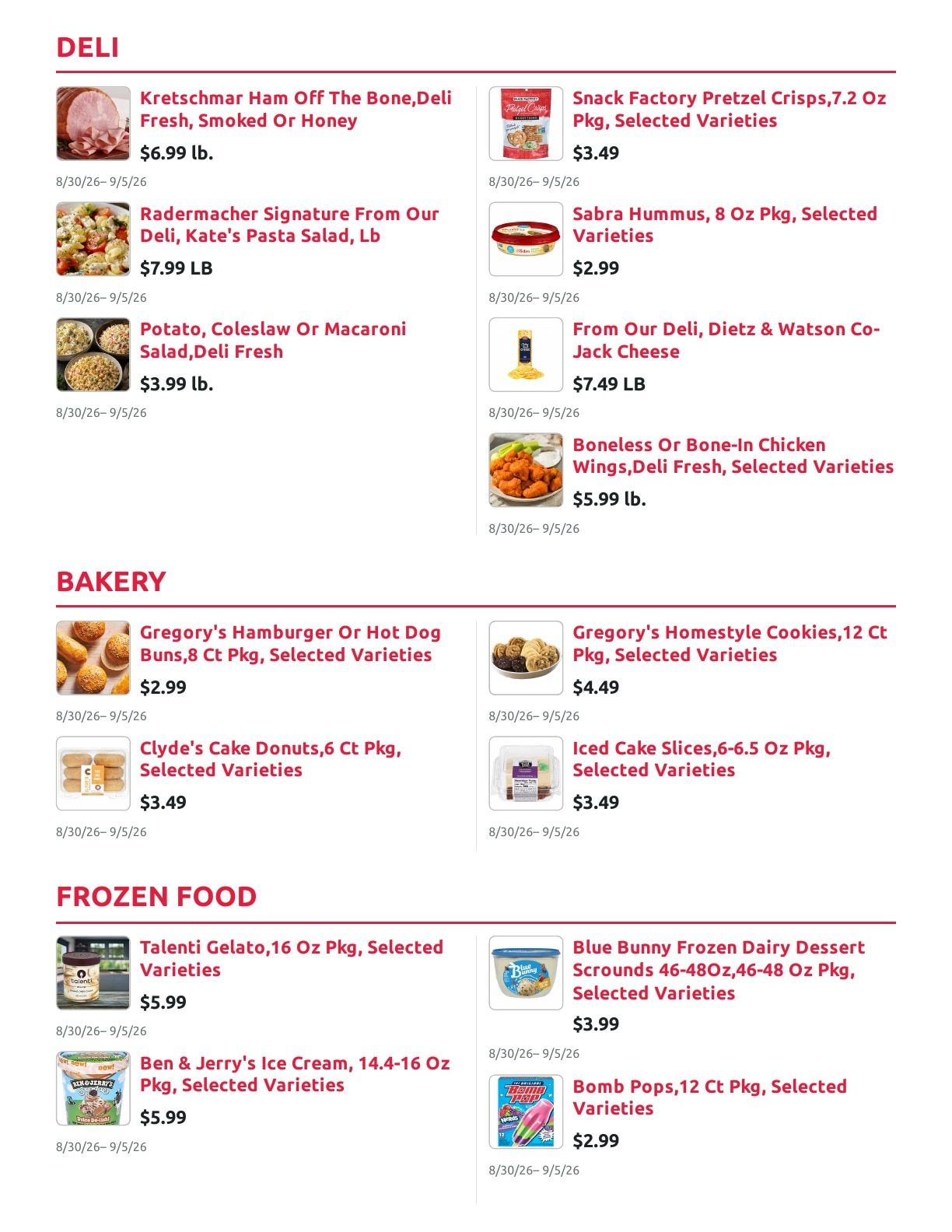Radermacher's Fresh Market Weekly Ad August 30 - September 5, 2026