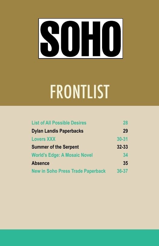 Soho Press Books Catalog Weekly Ad January 1 - December 31, 2026
