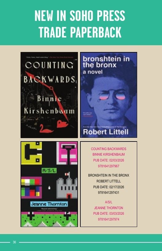 Soho Press Books Catalog Weekly Ad January 1 - December 31, 2026