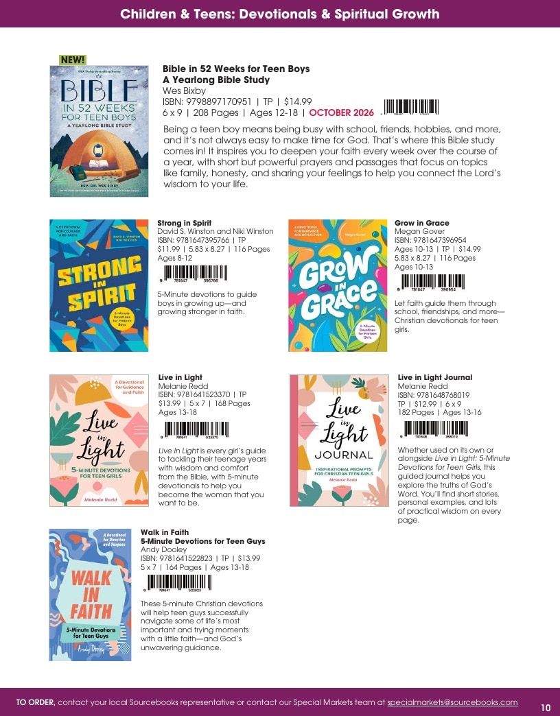 Sourcebooks Fall Christian Gift Catalog Weekly Ad January 1 - December 31, 2026