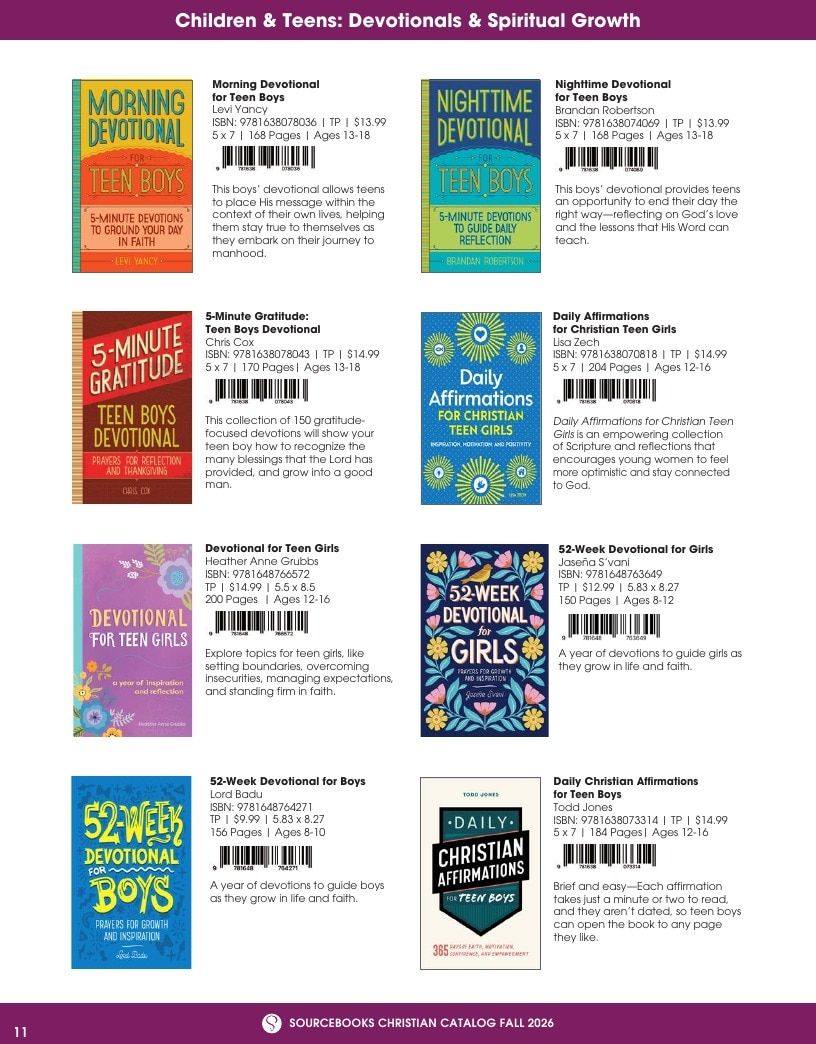 Sourcebooks Fall Christian Gift Catalog Weekly Ad January 1 - December 31, 2026