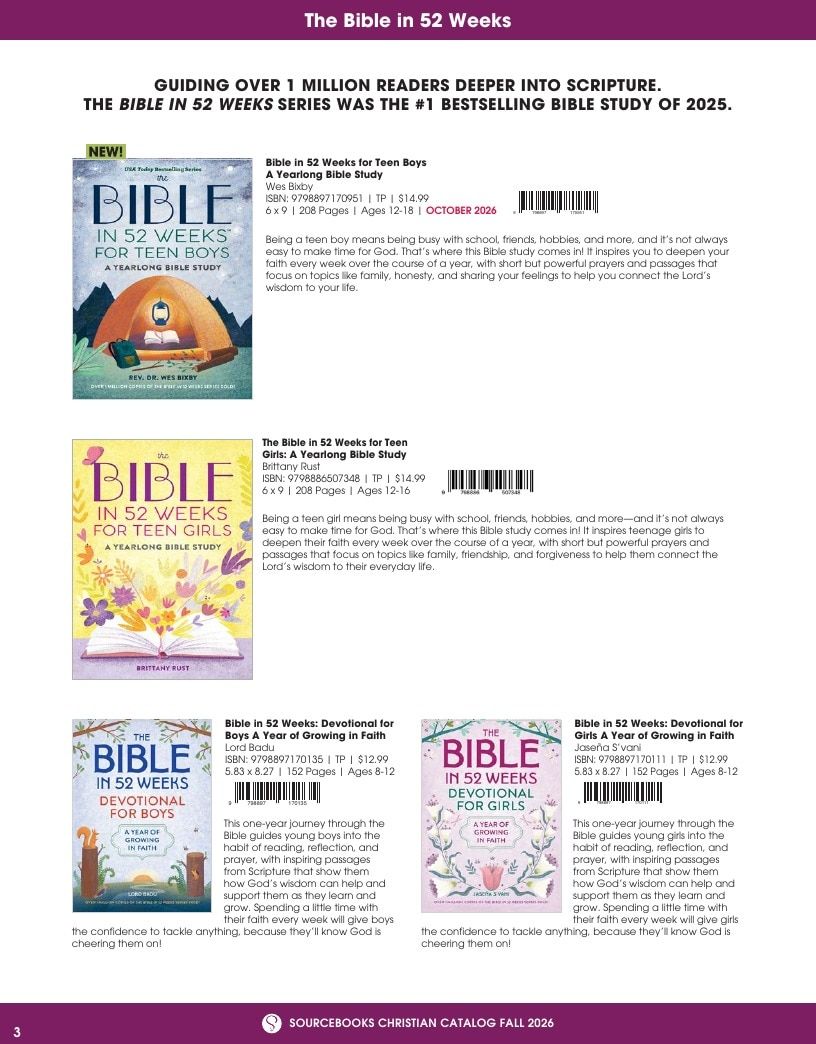 Sourcebooks Fall Christian Gift Catalog Weekly Ad January 1 - December 31, 2026
