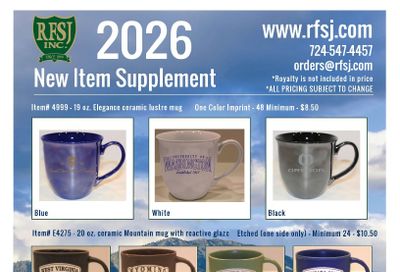 RFSJ Etched Mug Program Weekly Ad January 1 - December 31, 2026