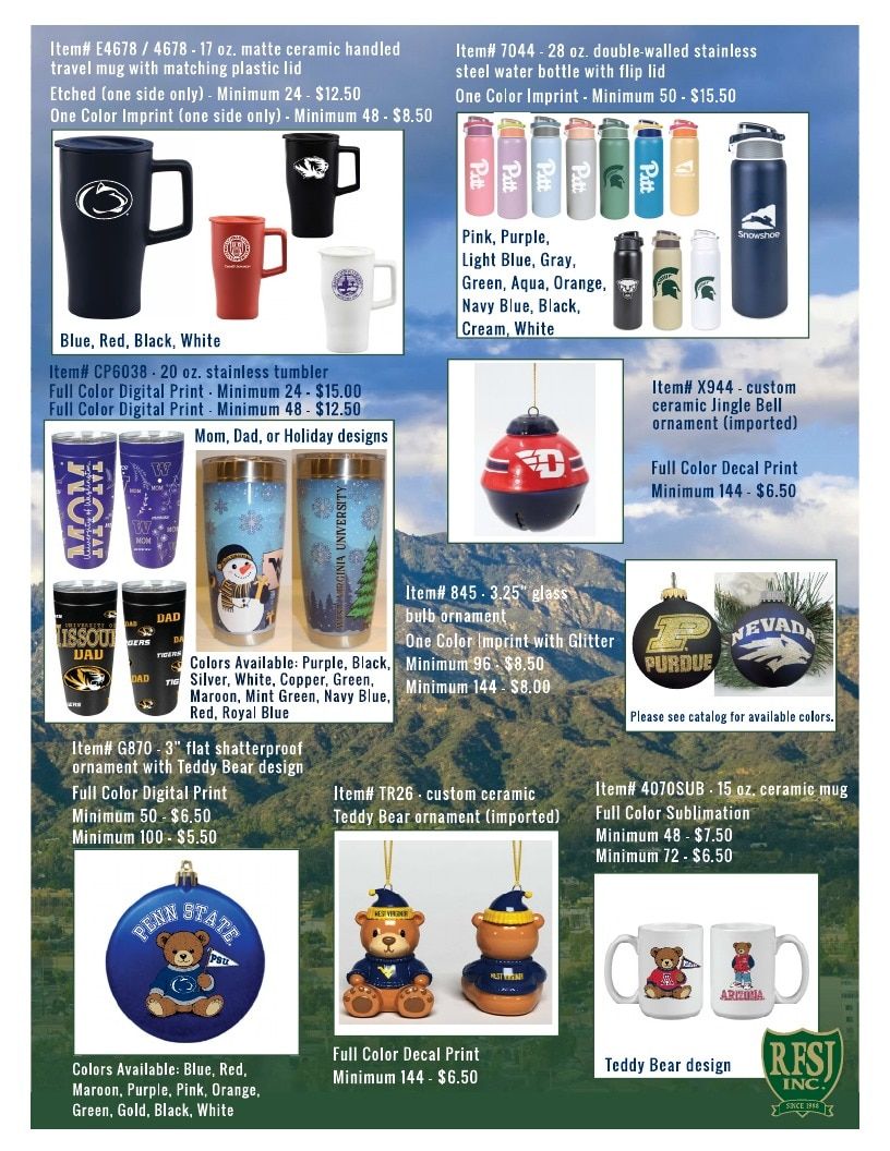 RFSJ Etched Mug Program Weekly Ad January 1 - December 31, 2026