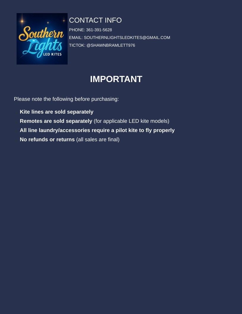 Southern Lights LED Kites LED Kites Catalog Weekly Ad January 1 - December 31, 2026