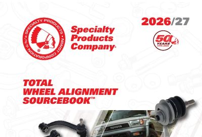 Specialty Products Company Automotive Alignment Catalog Weekly Ad January 1 - December 31, 2026
