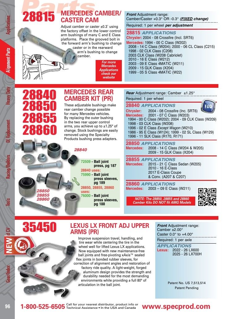 Specialty Products Company Automotive Alignment Catalog Weekly Ad January 1 - December 31, 2026