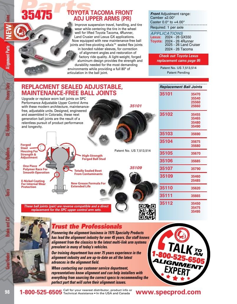 Specialty Products Company Automotive Alignment Catalog Weekly Ad January 1 - December 31, 2026
