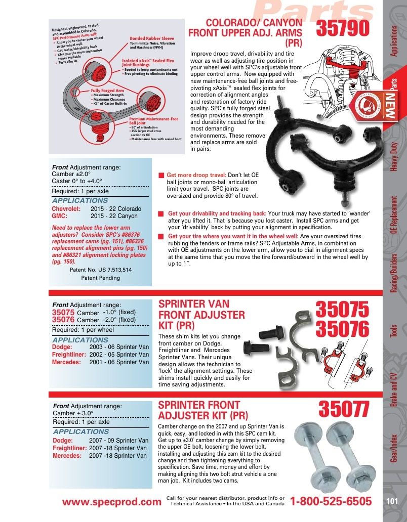 Specialty Products Company Automotive Alignment Catalog Weekly Ad January 1 - December 31, 2026
