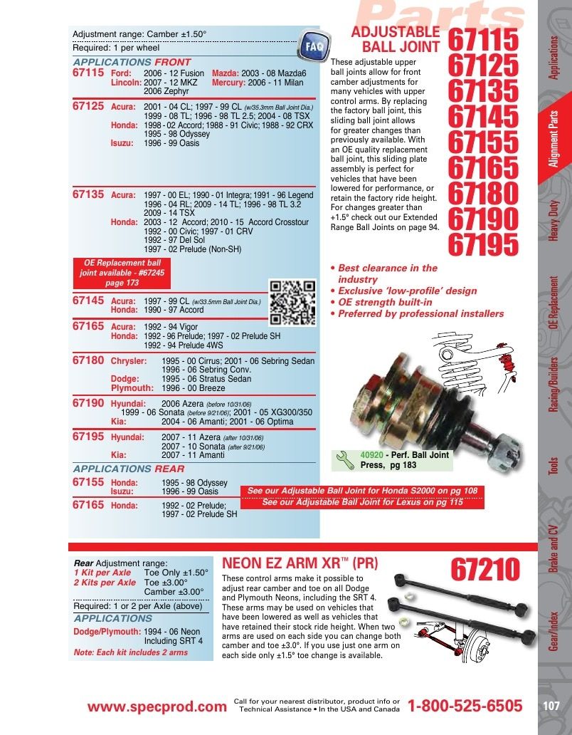 Specialty Products Company Automotive Alignment Catalog Weekly Ad January 1 - December 31, 2026