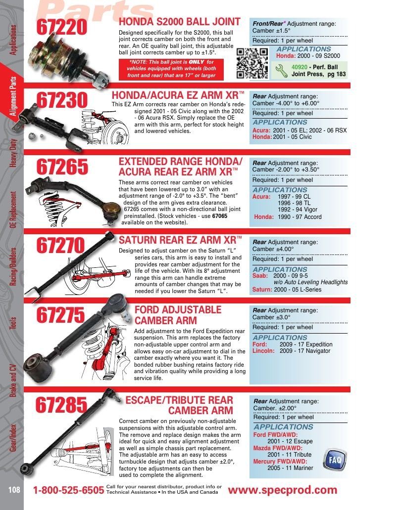 Specialty Products Company Automotive Alignment Catalog Weekly Ad January 1 - December 31, 2026