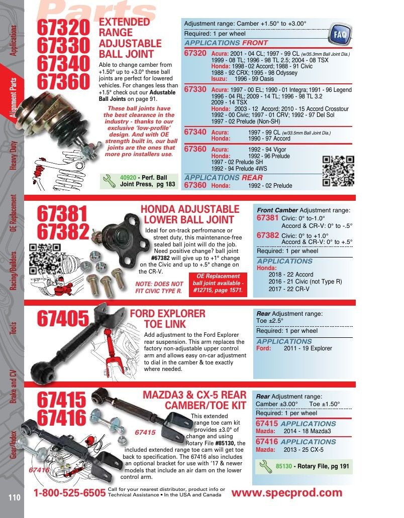 Specialty Products Company Automotive Alignment Catalog Weekly Ad January 1 - December 31, 2026