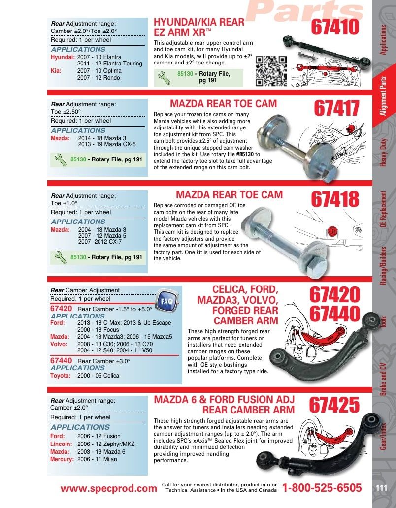 Specialty Products Company Automotive Alignment Catalog Weekly Ad January 1 - December 31, 2026