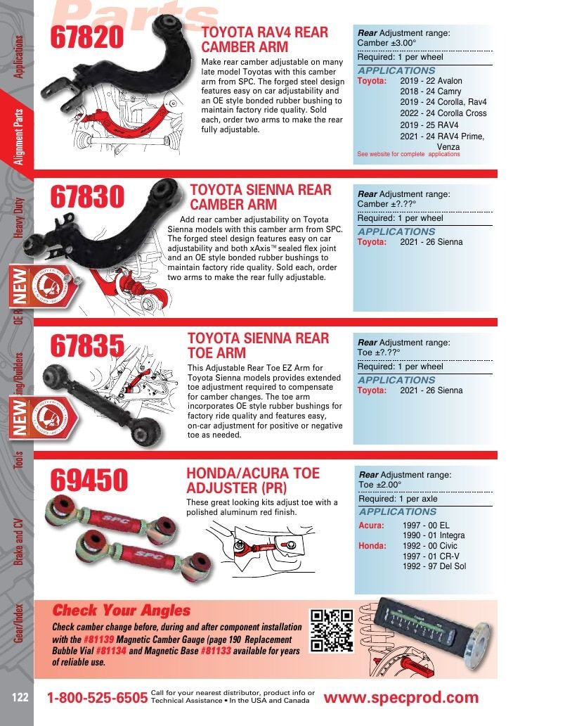 Specialty Products Company Automotive Alignment Catalog Weekly Ad January 1 - December 31, 2026