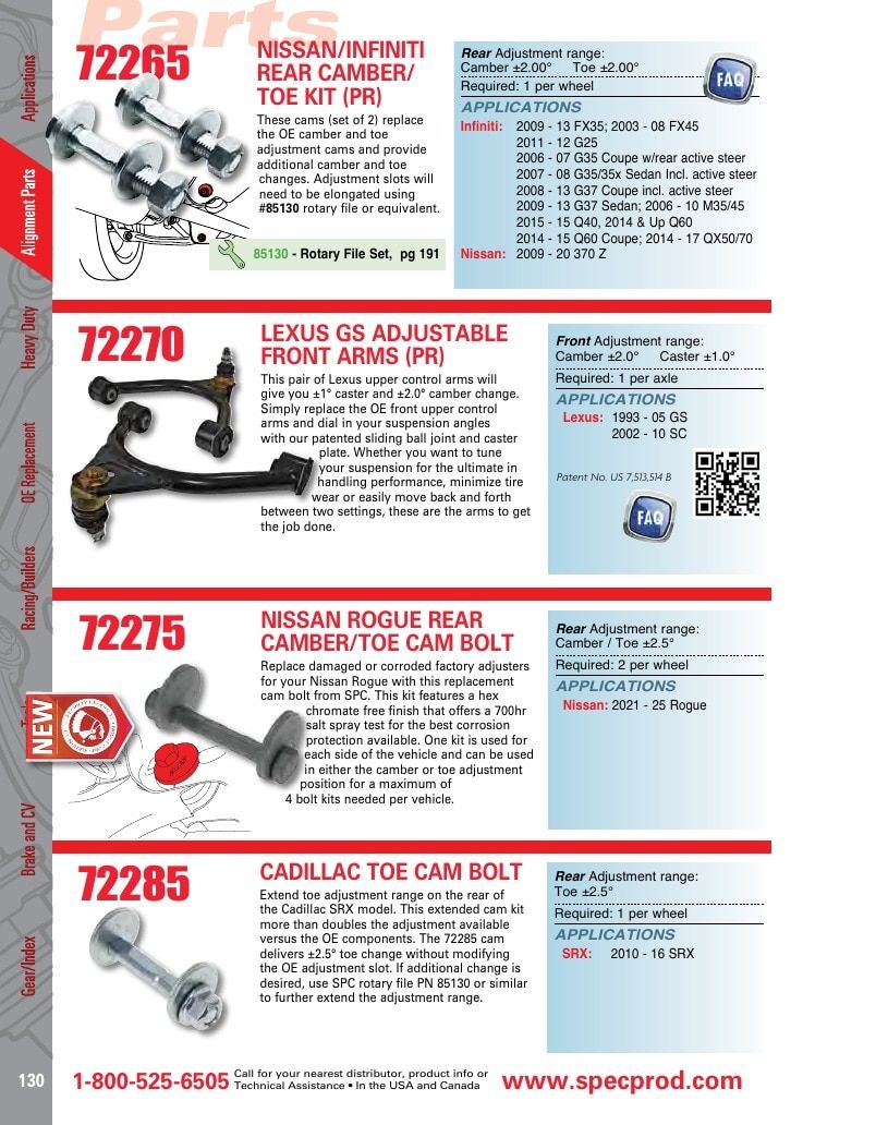 Specialty Products Company Automotive Alignment Catalog Weekly Ad January 1 - December 31, 2026
