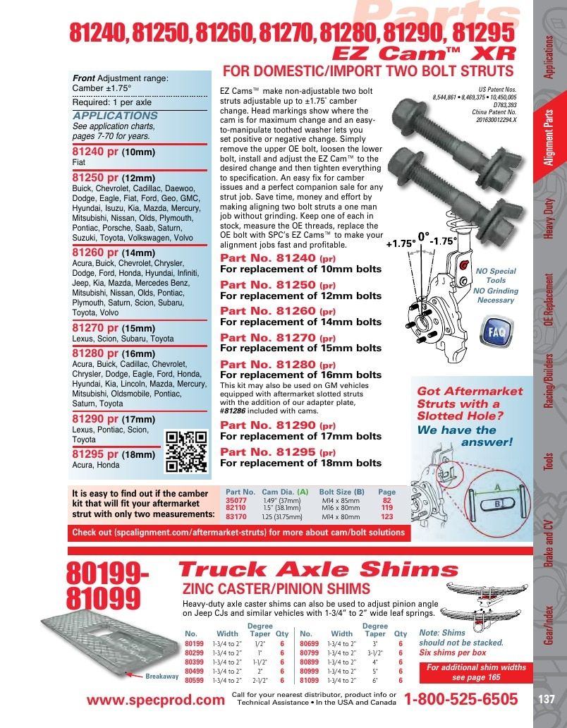 Specialty Products Company Automotive Alignment Catalog Weekly Ad January 1 - December 31, 2026
