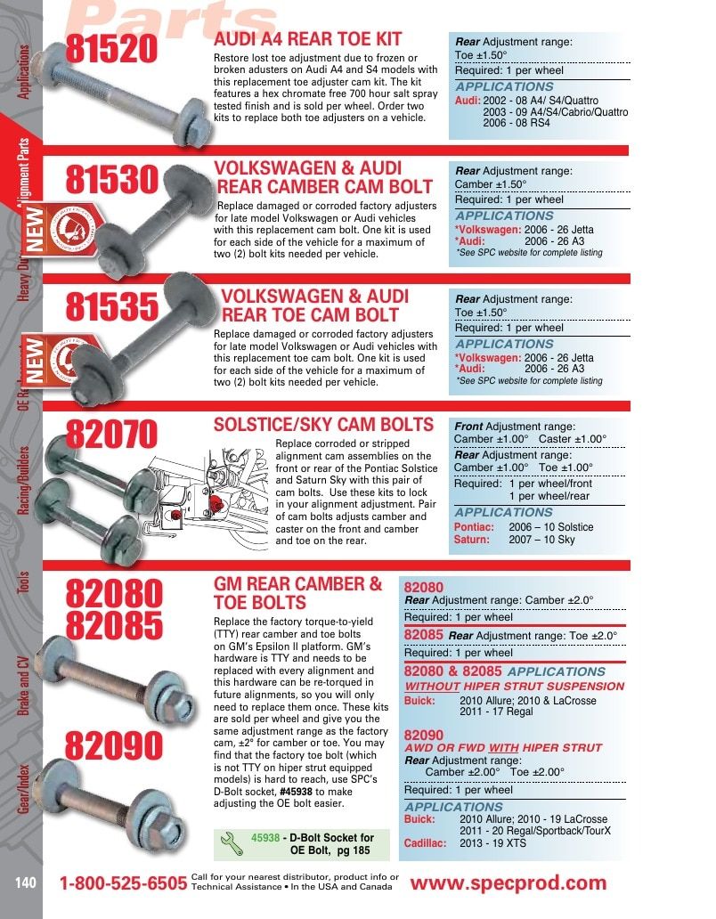 Specialty Products Company Automotive Alignment Catalog Weekly Ad January 1 - December 31, 2026