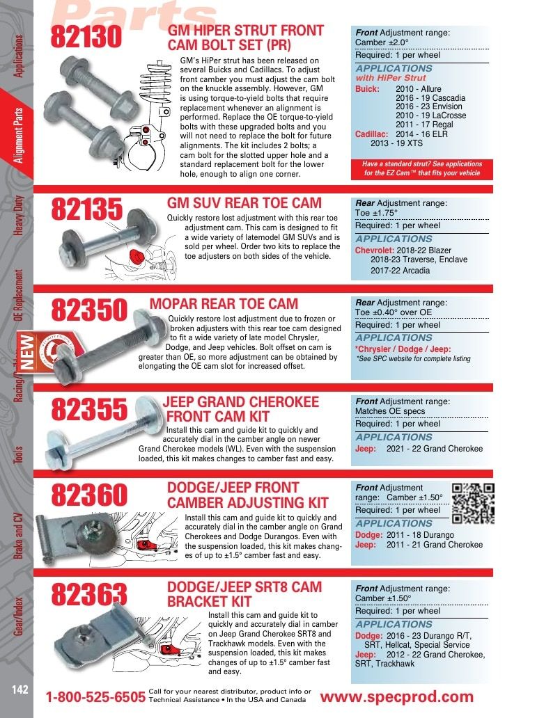Specialty Products Company Automotive Alignment Catalog Weekly Ad January 1 - December 31, 2026